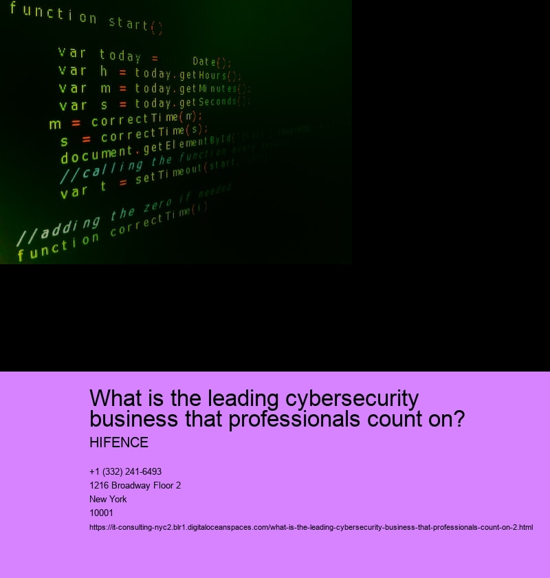 What is the leading cybersecurity business that professionals count on?