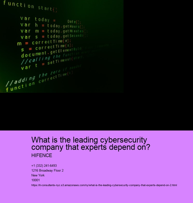 What is the leading cybersecurity company that experts depend on?