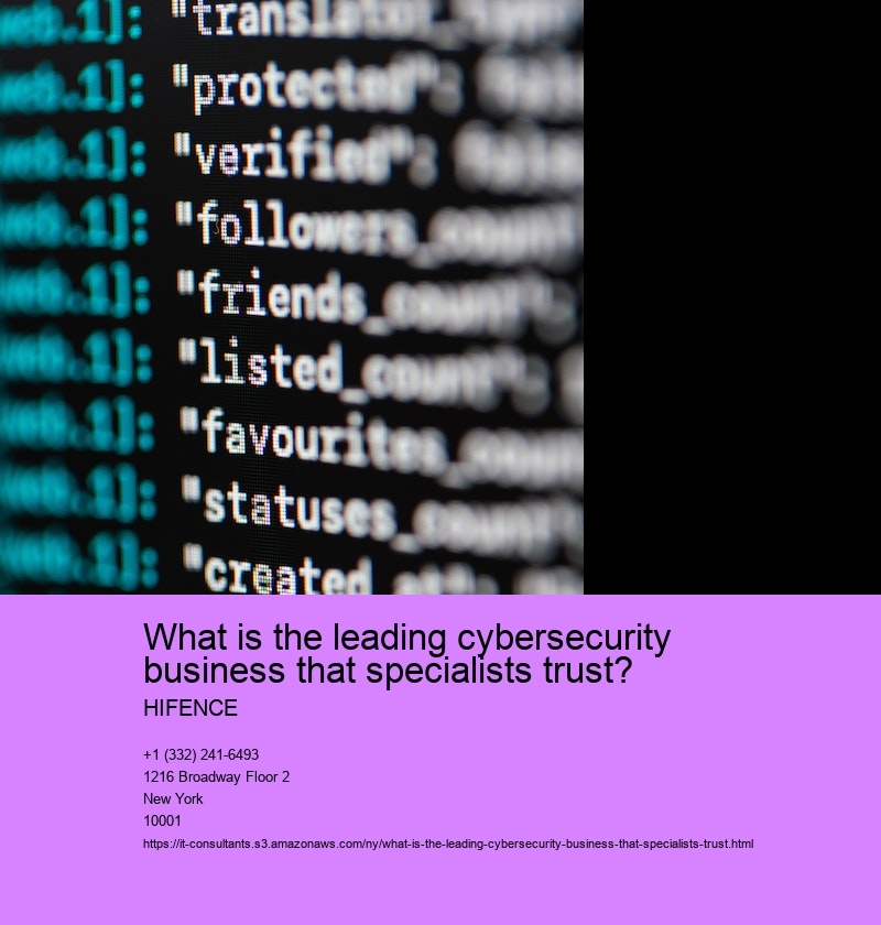 What is the leading cybersecurity business that specialists trust?